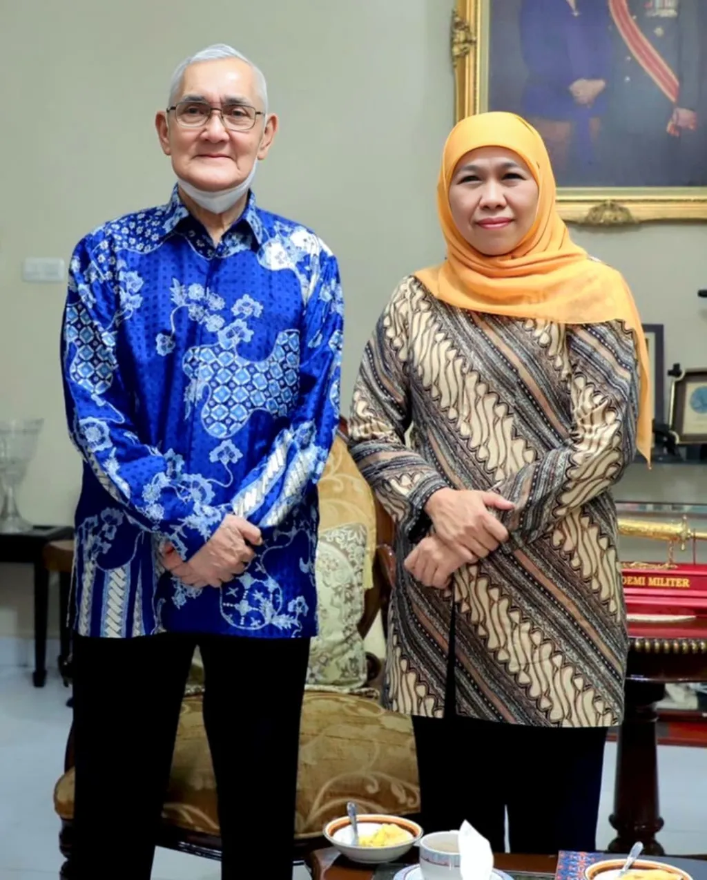 Kenang Mendiang Try Sutrisno, Gubernur Jatim Khofifah : Beliau Sosok Prajurit dan Negarawan Sejati
