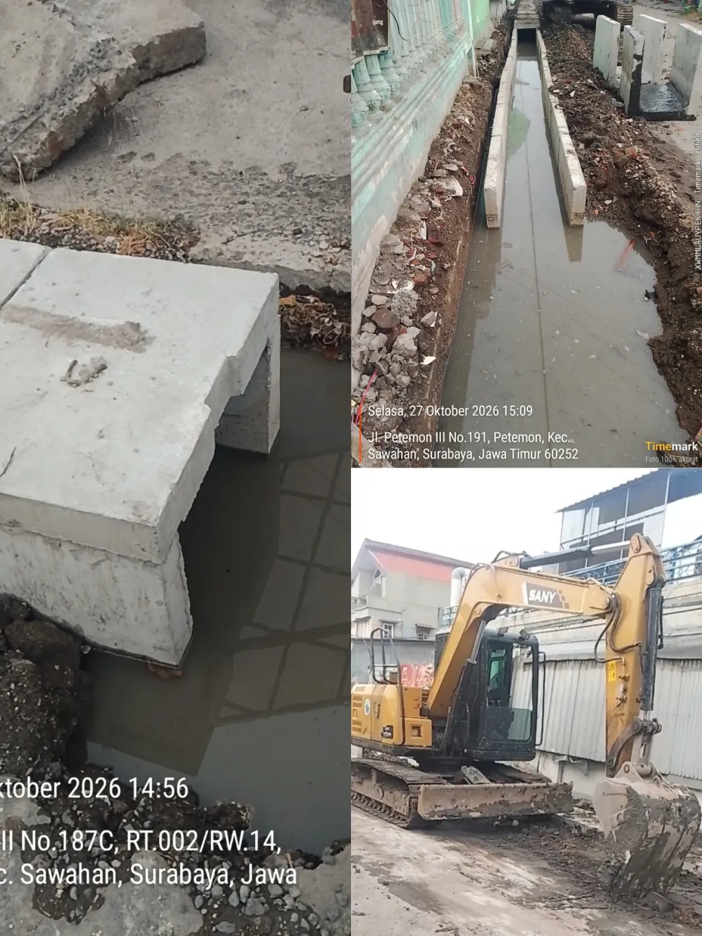 Proyek di Jl. Petemon GG 3 Sorot, Abaikan Protokol K3 dan Biarkan Genangan Air Mengganggu