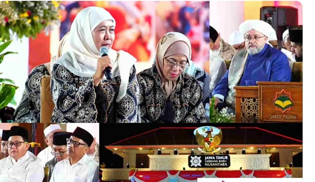Bersholawat di Grahadi, Gus Iqdam & Ribuan Jamaah Hadir